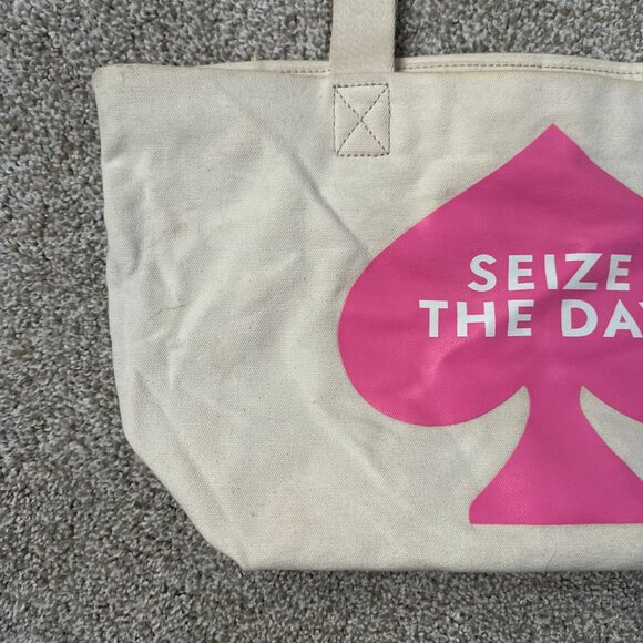 kate spade seize the day canvas tote bag 🤍 - Picture 3 of 16
